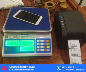 钰恒衡量器 工业用标签秤的高效解决方案